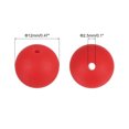 thumbnail image 2 of Uxcell 50 Pack 12mm Silicone Beads, Round Loose Rubber Bead for DIY Dark Red, 2 of 7