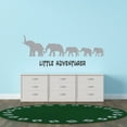 thumbnail image 1 of Animal Wall Decals for Boy's Bedroom - Elephant with Babies Silhouette Wall Sticker Decal With Easy Installation Instructions Kid's Bedroom Decal Wall Sticker - Size: 30 In x 12 In, 1 of 5
