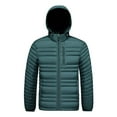 thumbnail image 7 of Ceisia Men's Winter Warm Stand Collar Zipper Cardigan with Pockets Windproof Water Gift Repellent Lightweight Puffer Jacket, 7 of 7