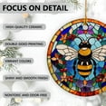 thumbnail image 4 of Bee Ornaments Ceramic For Christmas, Stained Glass Ornaments Ceramic Christmas 2025, 4 of 7