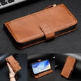 thumbnail image 7 of Phone Case for Motorola Moto Edge 50 Fusion, Shockproof PU Leather Wallet Case with 7 Card Slots Stand Magnetic Flip Zipper Pocket Cover for Motorola Moto Edge 50 Fusion, Brown, 7 of 7
