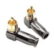 thumbnail image 3 of 90 Degree L-shaped RCA Male Plug Vedio Connector Soldering Adapter, 3 of 5