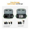 thumbnail image 2 of K&F Concept Camera Sling Bag Small Crossbody Camera Case DSLR/SLR/Cute Compact Shoulder Photography Bags for Photographers - 5L(Green), 2 of 8