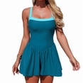 thumbnail image 2 of Maillots de Bain une Pièce pour Femmes, Contrôle du Ventre, Robe de Bain, Bleu Lac, TG, 2 of 9