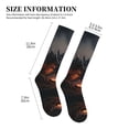 thumbnail image 2 of Compression Socks for Women and Men - Fiery Black Dragon Attack Compression Socks Circulation for Workout, 2 of 8