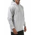 thumbnail image 4 of Pro Club Men's Comfort Pullover Hoodie with Front Pocket - Heather Gray - Small, 4 of 4