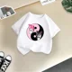thumbnail image 3 of Camiseta de algodón de verano con dibujos animados para niña, divertida camiseta de algodón para niño, camiseta informal de calle con estampado Kulomi, camiseta de cuello redondo para niña, 3 of 5