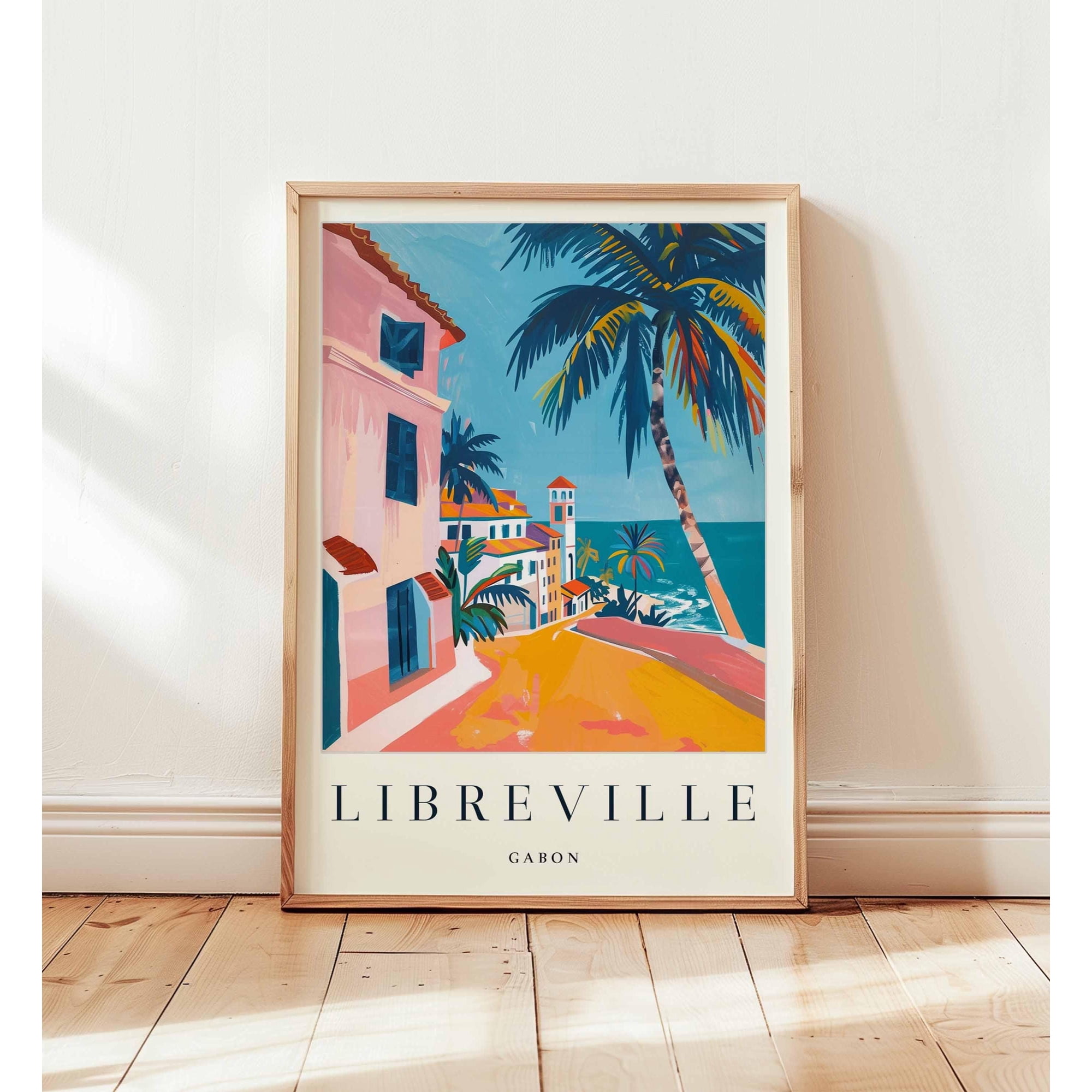 Libreville Gabon Travel Central Africa Coastal City Art Home Decor Office Wall Art