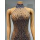 thumbnail image 5 of Vestido largo transparente de malla Sexy con diamantes brillantes para mujer, fiesta de graduación, noche, celebración, cumpleaños, espectáculo, escenario, Club, 5 of 5