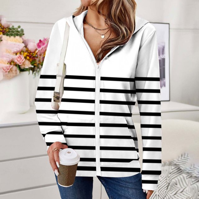 LOVZFMLL Vestes pour Femmes Longue Poche