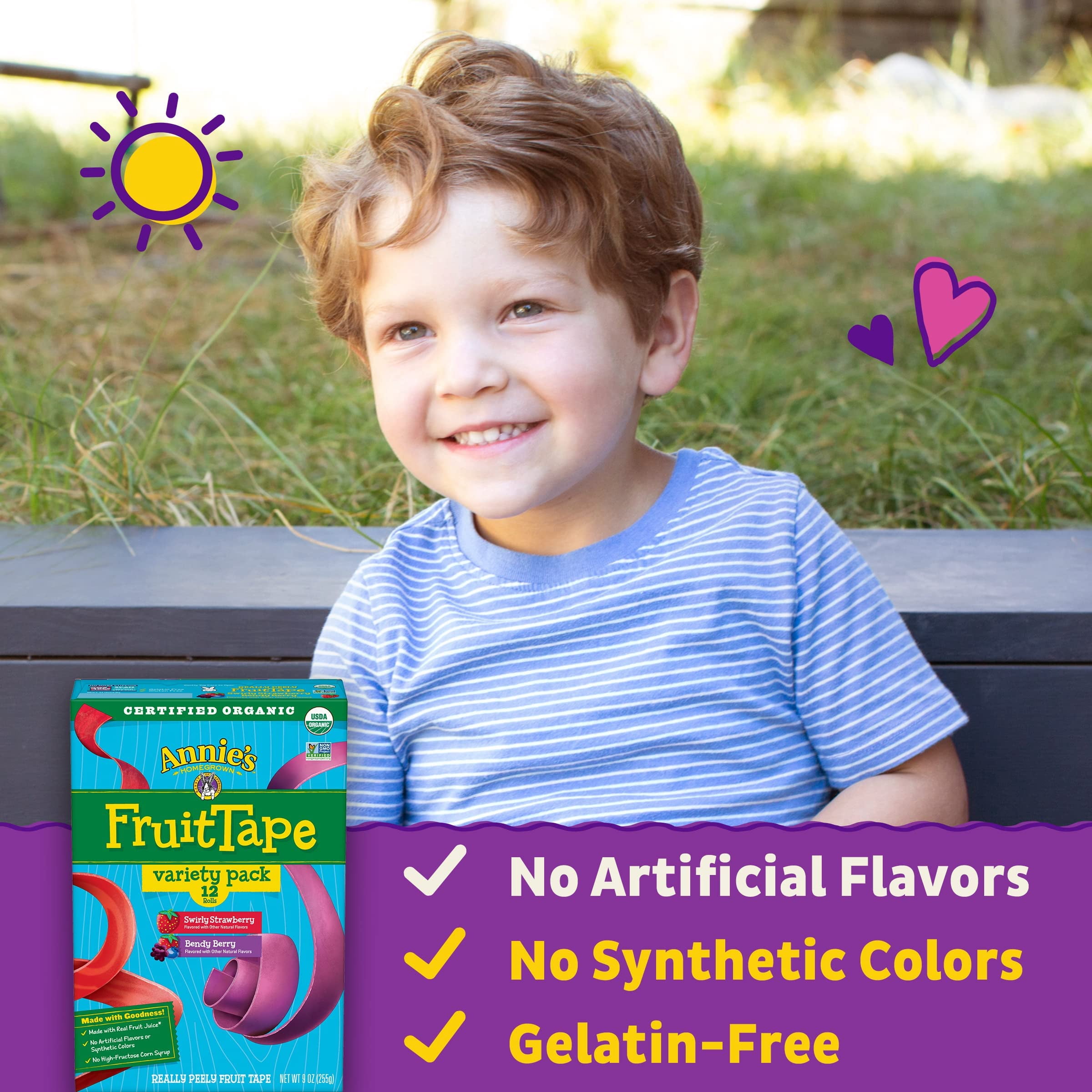 Annie's Homegrown Fruit Tape Berry Snack 9 oz (Pack of 6)