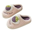 thumbnail image 3 of Vedolay House Slippers for Women Casual Slippers Winter Soft Fuzzy Slippers Shoes Indoor White,39, 3 of 5