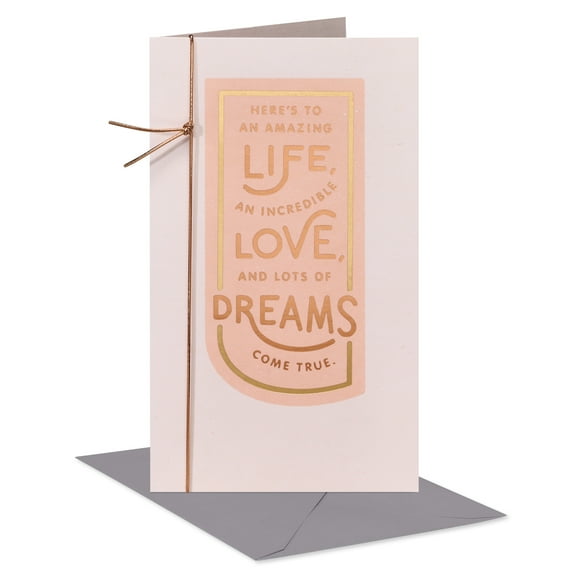 American Greetings Wedding Card with Money Holder (Fun to Celebrate)