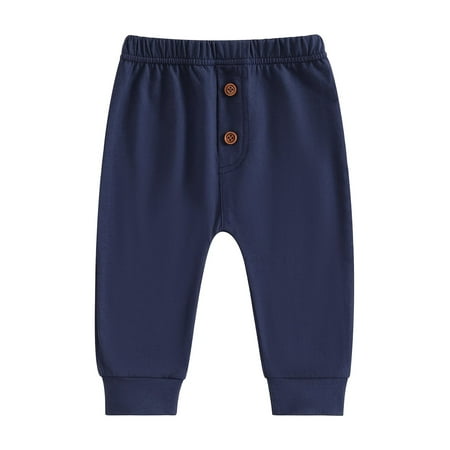 

Nygoyerh Toddler Boys Pants 3M 6M 12M 18M 2T 3T Jogger Pants Lightweight Solid Color/Striped Sweatpants Lounge Pants for Spring Autumn