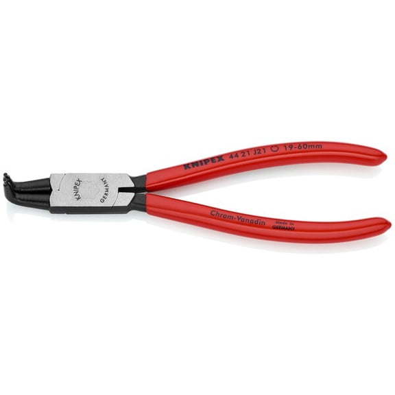 Knipex 90 Degree Angled Tip Internal Circlip Pliers 85-140 mm dia - Plastic Grip