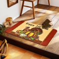 thumbnail image 2 of Thanksgiving Outdoor Doormats, Fall Turkey Door Mat Non Slip, Autumn Pumpkin Entrance Mat, Decorative Indoor Outdoor Door Rugs for Entryway Patio, Thanksgiving Home Kitchen Decors, 17 x 30 Inch, 2 of 6