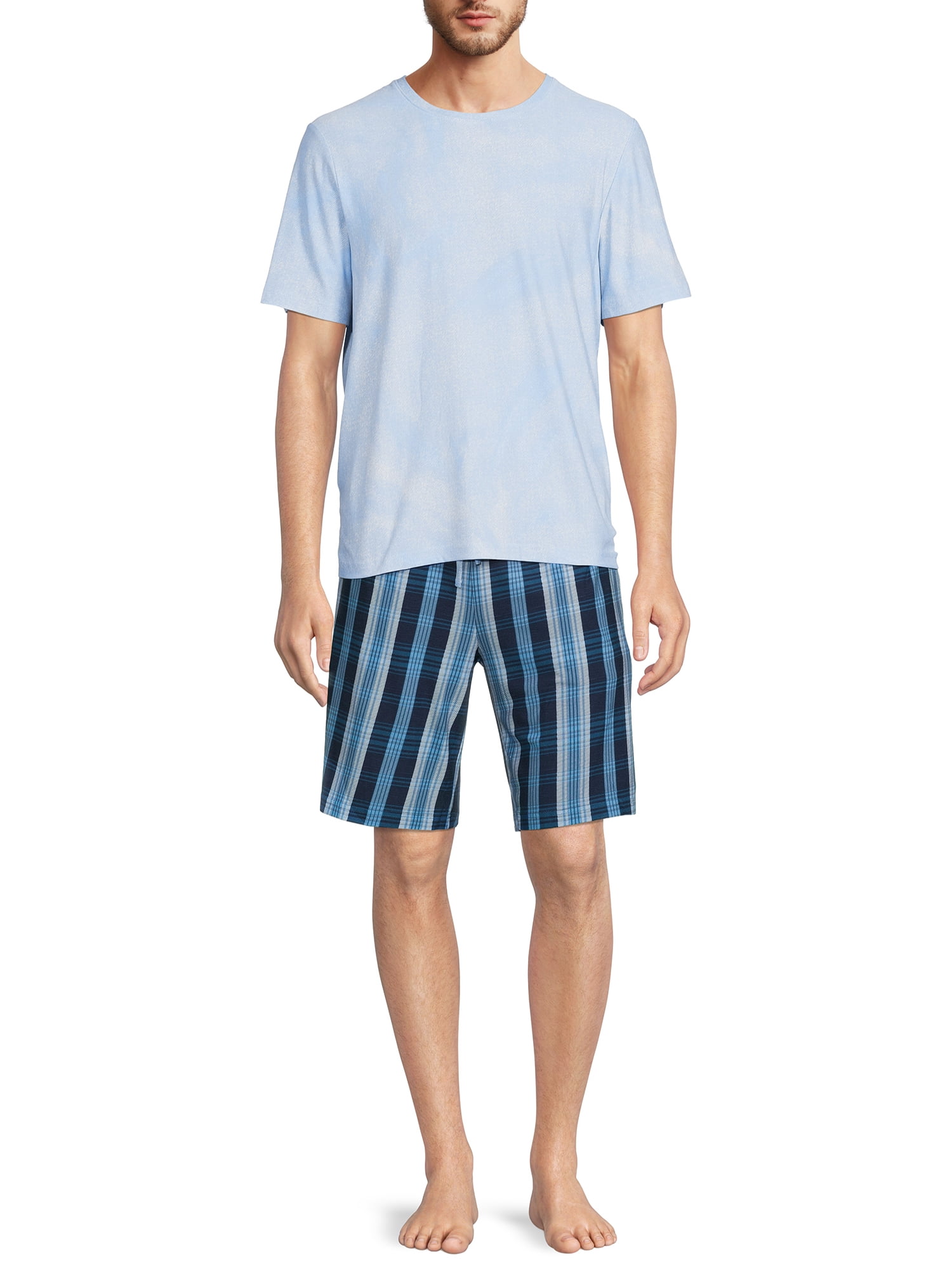 Mens Summer Short Sets T-Shirt Shorts Tops Shorts Fleece Pant Jogger Short S-2XL