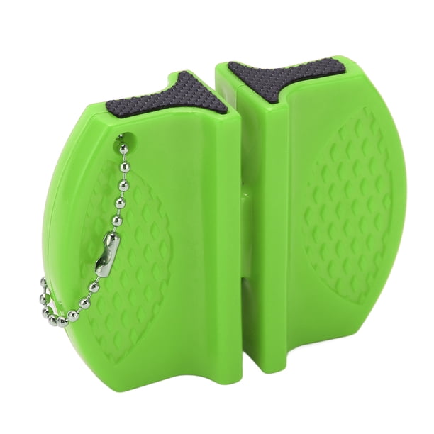 Mini Afilador De Cuchillos Portátil De Doble Cara, De Bolsillo, Para Uso En Exteriores, Accesorio De Camping.