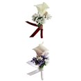 thumbnail image 1 of Ramillete de muñeca de ramillete de novia,Ramilletes de boda y Boutonnieres,Ramillete de flores de bayas Corsage Hombres,Ramo de novia Boutonniere Ramillete de baile,Ramillete de muñeca de, 1 of 8