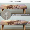 thumbnail image 4 of Jiueut Horse Beach Pattern Dining Room Bench Covers, Machine Washable Bench Seat Protector Cover with Elastic Band Anti Dust Rectangle Seat Cushion Long Chair Seat Cover for Home Hotel, 4 of 7
