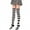 Gray black, variant on Womens Thigh High Socks Striped High Knee Socks Knee High Socks Long Socks Over the Knee Leg Warmers