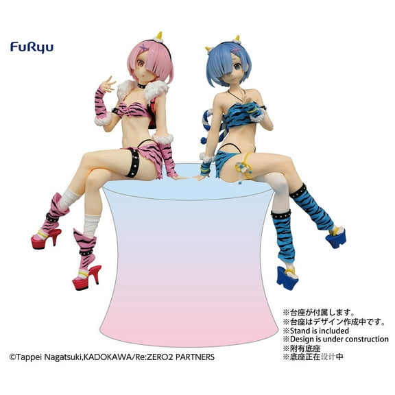 Rem & Ram Demon Costume Ver Re:ZERO Noodle Stopper Figure Set
