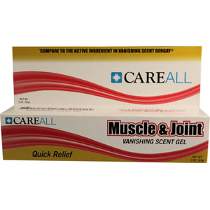 Muscle and Joint Gel, 3 oz., 2-1/2% Menthol