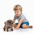 thumbnail image 6 of YiJuHui 1pcs Interactive Walking Plush Puppy Toy with Sound & Light Effects, Realistic Pet Simulation for Play, Electronic Animated Stuffed Animal Dog, 6 of 7