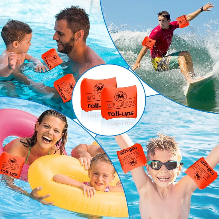 Swim Float Insert Learning Adult And Child Swim Arm Bands Inflatable Swimming Armbands - Roll Up ...