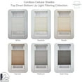 thumbnail image 6 of Linen Avenue Cordless Top Down Bottom Up Light Filtering Cellular Shade 32 W x 66 H, White (Arrives 1/4" Narrower), 6 of 9