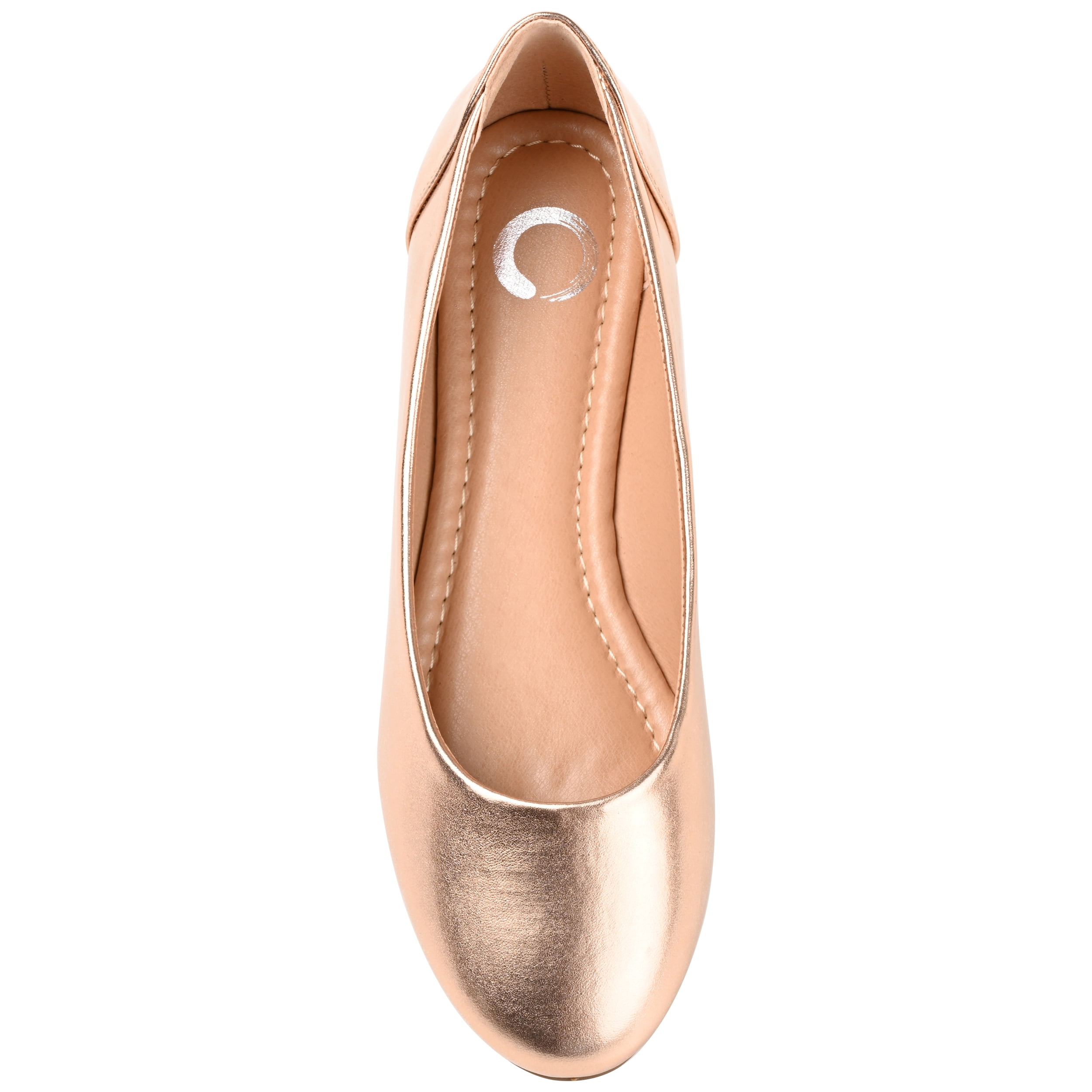 Journee Womens Kavn Comfort Insole Slip On Round Toe Ballet Dress Flats