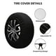 thumbnail image 2 of Fotbe Humming Bird And Tropical Funda de Llanta de Repuesto con Estampado, Engrosada, Ajuste Universal para Jeep, Remolque, RV, SUV, Camión-17 inch, 2 of 6
