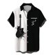 thumbnail image 1 of Camisas s Para Hombre Moda de verano para hombre Ocio Personalidad Instrumentos musicales Digital 3D Impreso Camisas y tops de manga corta (Clear, L), 1 of 4