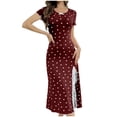 thumbnail image 2 of Womens Nightgown,Casual Ladies Fashionable Printed Home Wear Suspender Short, 2 of 4