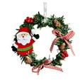 thumbnail image 2 of Gcvizuso Christmas Wreath, Christmas Wreaths for Front Door, Mini Christmas Wreath Decor Wall Door Ornament Garland Xmas Party Decor, 2 of 2