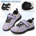thumbnail image 5 of Psesaysky Colorful Stripes Sneakers for Kids Girls Comfortable Wear-Resistant Velcro Sports Shoes Gift for Girls Size 11-15, 5 of 7