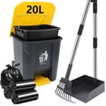 thumbnail image 1 of Recogedor de excrementos para perros ITEFDTUTNE, bote de basura de 20 litros con 90 bolsas, 1 of 7