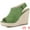 Olive Green, variant on Slingback Platform Wedges Heel Espadrille Wedge Sandals Beige 6