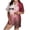 Red, variant on Uaswgudfs Women's Pajama Set with Short Sleeves, Button-Up Shirt, Elastic Shorts Wrinkle-Resistant Sleepwear Loungewear