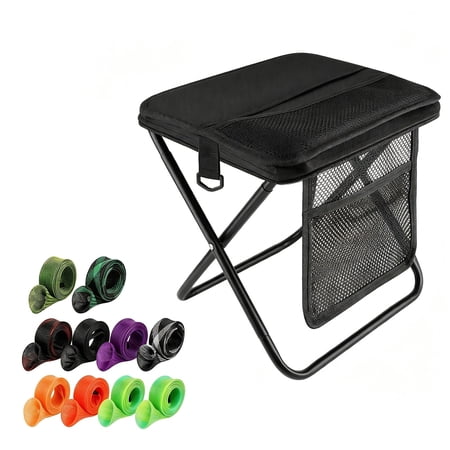 Quaqdae 10PCS Fishing Rod Sleeve Rod Socks for Fishing Poles & Portable Folding Stool