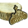 thumbnail image 3 of Seattle Wood Engraved Fridge Magnet Souvenir Gift, 3 of 4