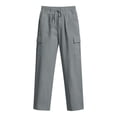 thumbnail image 7 of Danhjin Cargo Pants for Women Casual Pants Baggy Stretchy Wide Leg Streetwear Travel Hiking Pants, 7 of 7
