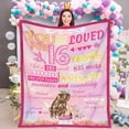 thumbnail image 1 of LHSHID 15 Year Old Girl Gifts for Birthday Blanket 15th Birthday Gifts for Teen Girls Blankets for Daughter Niece Quinceanera Gifts Blanket 15th Birthday Decorations for Girls 60x80in, 1 of 6