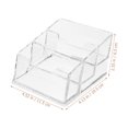 thumbnail image 2 of 2pcs Business Card Holder Acrylic Table Card Holder 3-slot Business Card Stand, 2 of 8