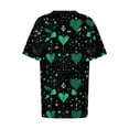 thumbnail image 5 of Tamaño Más Manga Corta Tops para las Mujeres V-Cuello Imprimir Blusa Casual, Tamaño Grande de Verano Top para el Uso Diario, 5 of 5