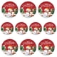 thumbnail image 2 of Decoraciones para fiestas con temática navideña Muñeco de nieve navideño Vasos de papel Platos de papel Cuchillos Tenedores y cucharas Vajilla desechable, 2 of 2