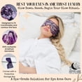 thumbnail image 4 of Boho Aromatic This Hippie Girl Amethyst Eye Mask – Natural Crystal Facial Mask for Puffiness, Dark Circles & Tension Relief. Cooling Spa Stone for Relaxation, Skincare & Beauty Routine, 4 of 7