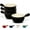 Black, variant on Kook French Onion Soup Crocks, Stackable Ceramic Bowls with Handles, Oven, Microwave and Dishwasher Safe, for Cereal, Soups, Casseroles, with Handle, Stoneware, 24 oz, Set of 4, Black