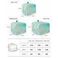 thumbnail image 2 of Aqua Green Small Toaster Cover 2 Slice, Kitchen Appliance Covers, Watercolor Colorful Ombre Abstract Floral Art Toaster Oven Cover with Loop, Bread Machine Cover Polyester Dust Cover Protection, 2 of 4