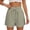 Green, variant on GJSYRH Summer Shorts for Women Casual Ruffle Drawstring High Waist Wide Leg Comfy Lounge Shorts Beach Cruise Outfits Grey S